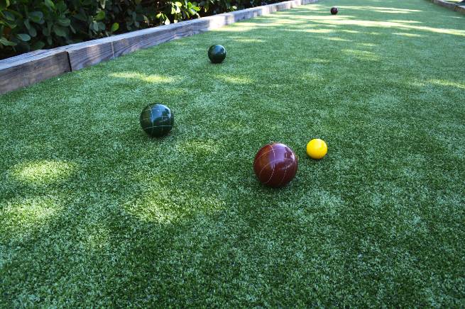 San Francisco synthetic bocce ball turf